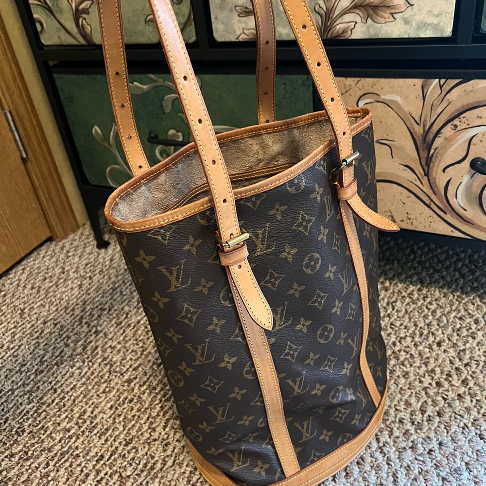 Louis Vuitton Brown Monogram Tote Bag